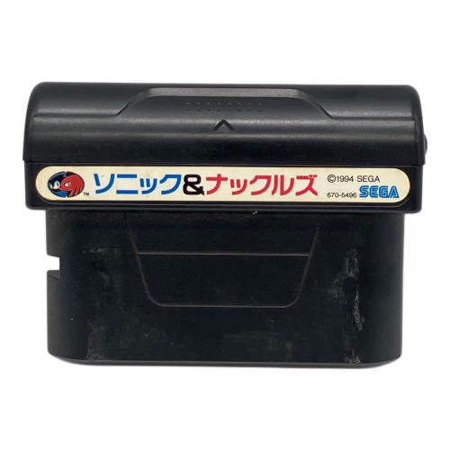 ソニック＆ナックルズ メガドライブ用ソフト ヨゴレ有 -