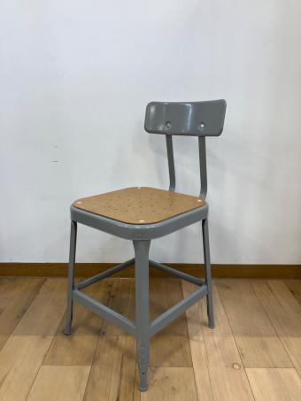 LYON (リヨン) ファクトリーチェア メタリック×ベージュ