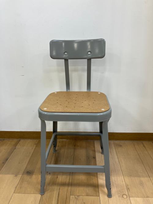 LYON (リヨン) ファクトリーチェア メタリック×ベージュ