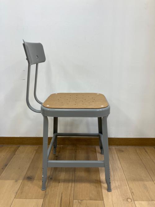 LYON (リヨン) ファクトリーチェア メタリック×ベージュ