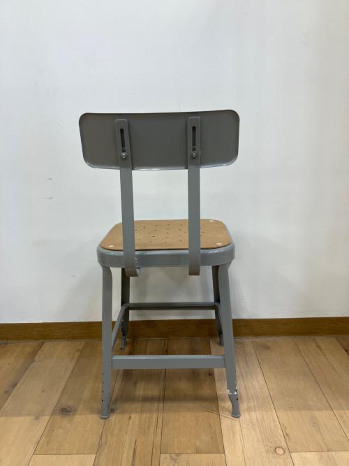 LYON (リヨン) ファクトリーチェア メタリック×ベージュ