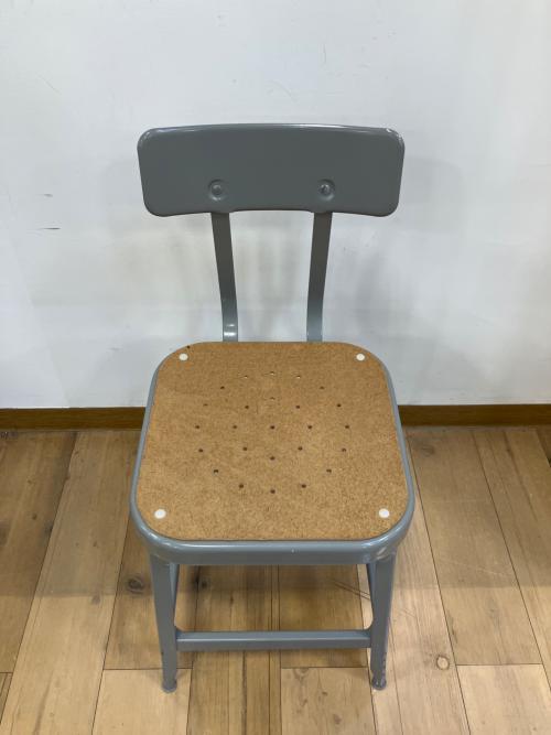 LYON (リヨン) ファクトリーチェア メタリック×ベージュ