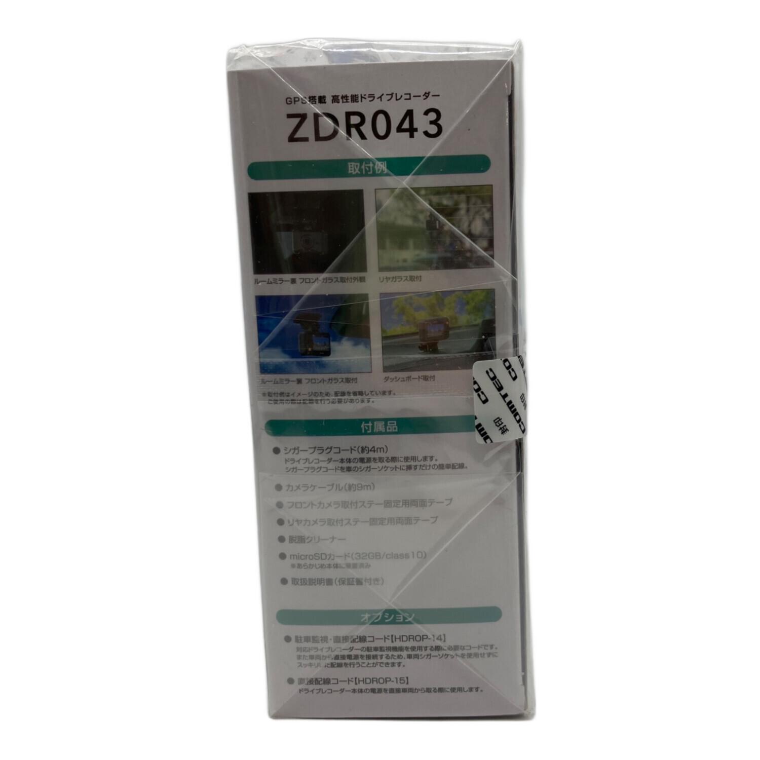 【中古】ZDR043 ドライブレコーダー COMTEC (コムテック) ドライブレコーダー ZDR043｜トレファクONLINE