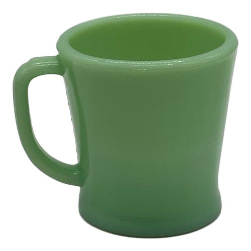 Fire King(ブランドロゴ薄れ大) マグカップ グリーン Dハンドルマグ