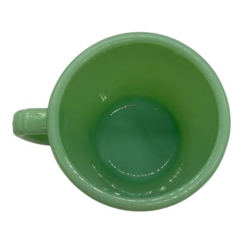 Fire King(ブランドロゴ薄れ大) マグカップ グリーン Dハンドルマグ