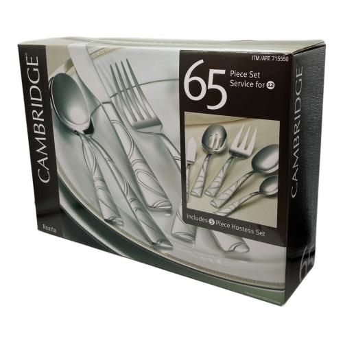 CAMBRIDGE Silversmiths カトラリーセット 715550 Reatta 65ピース