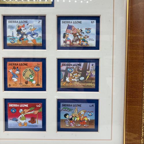 ディズニースタンプコレクション ディズニーグッズ 額ヨゴレ有