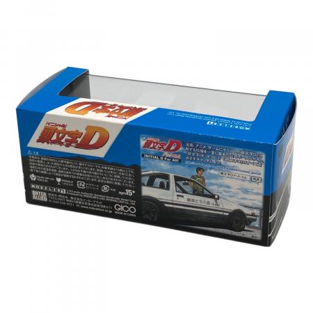 モデラーズ 頭文字D AE86 ミニカー ホワイト MODELERS (モデラーズ) 頭文字D 1/43 藤原 拓海 AE86 ミニカー