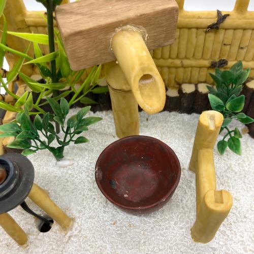 インテリア小物 和噴水 黄竹
