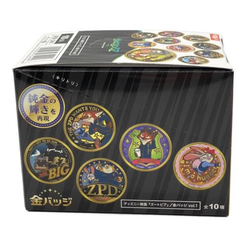 ズートピア金バッジ ディズニーグッズ