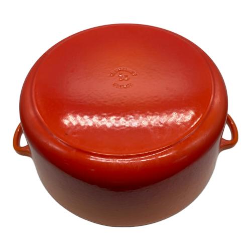 LE CREUSET (ルクルーゼ) 両手鍋 オレンジ シグニチャー ココット・ロンド