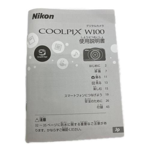 Nikon (ニコン) コンパクトデジタルカメラ COOL PIX W100