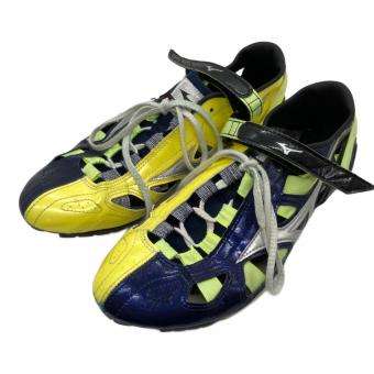 MIZUNO (ミズノ) ランニングシューズ 陸上スパイク メンズ ネイビー×イエロー