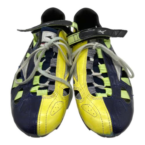 MIZUNO (ミズノ) ランニングシューズ 陸上スパイク メンズ ネイビー×イエロー