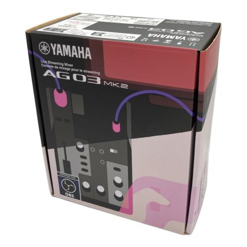 YAMAHA (ヤマハ) ライブストリーミングミキサー AG 03 MK2