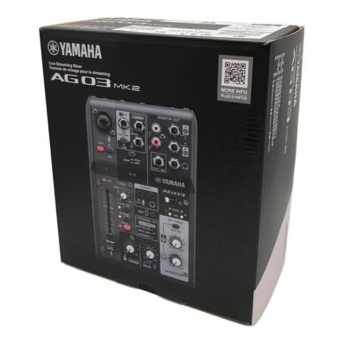YAMAHA (ヤマハ) ライブストリーミングミキサー AG 03 MK2
