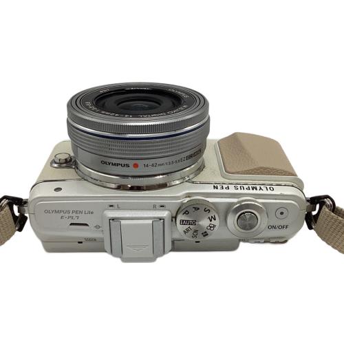 OLYMPUS PEN Lite (オリンポス) ミラーレス一眼カメラ ※塗装ハゲ・キズ・変色有 E-PL7 1605万画素(有効画素) フォーサーズ 4/3型 LiveMOS 専用電池 BHAA61402