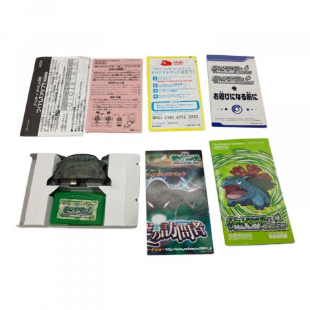 ポケットモンスター リーフグリーン (ワイヤレスアダプタ同梱) GAMEBOY