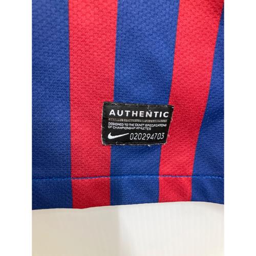 AUTHENTIC (オーセンティック) ゲームシャツ バルセロナ FC ユニフォーム メンズ SIZE M ネイビー×ワインレッド