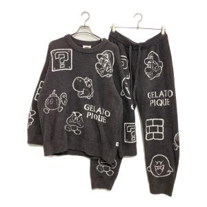 gelato pique (ジェラートピケ) ルームウェアセットアップ マリオ ベビモコアソートジャガードプルオーバー SIZE L