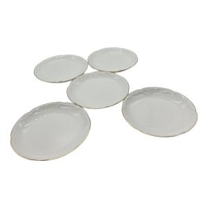 大倉陶園 (オオクラトウエン) 15cm銘々皿揃 ゴールドライン 5Pセット