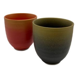 有田焼 (アリタヤキ) 窯変金彩湯呑み 藤井錦彩 2Pセット