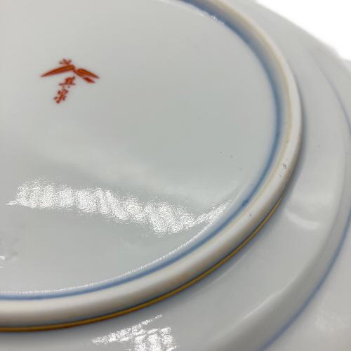 其泉 (キセン) プレート 鹿鳴館 赤濃金彩唐草 2Pセット