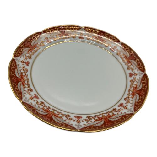 其泉 (キセン) プレート 鹿鳴館 赤濃金彩唐草 2Pセット