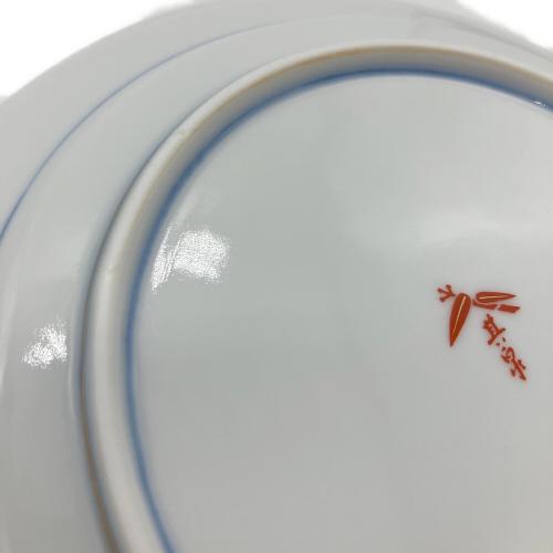 其泉 (キセン) プレート 鹿鳴館 赤濃金彩唐草 2Pセット