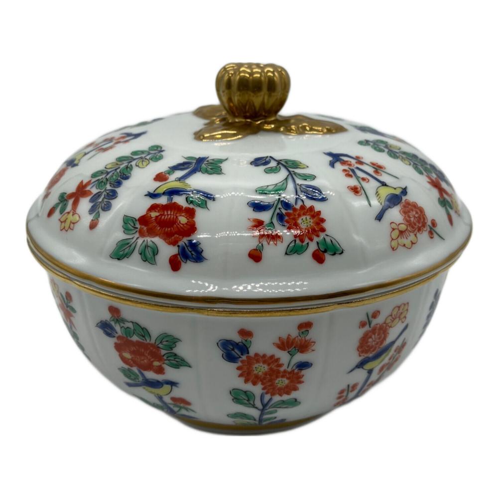 マイセン　ボンボン　キャンディボックス 其泉 (キセン) キャンディボックス マイセン写し色絵草花文