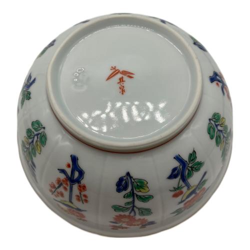 其泉 (キセン) キャンディボックス マイセン写し色絵草花文