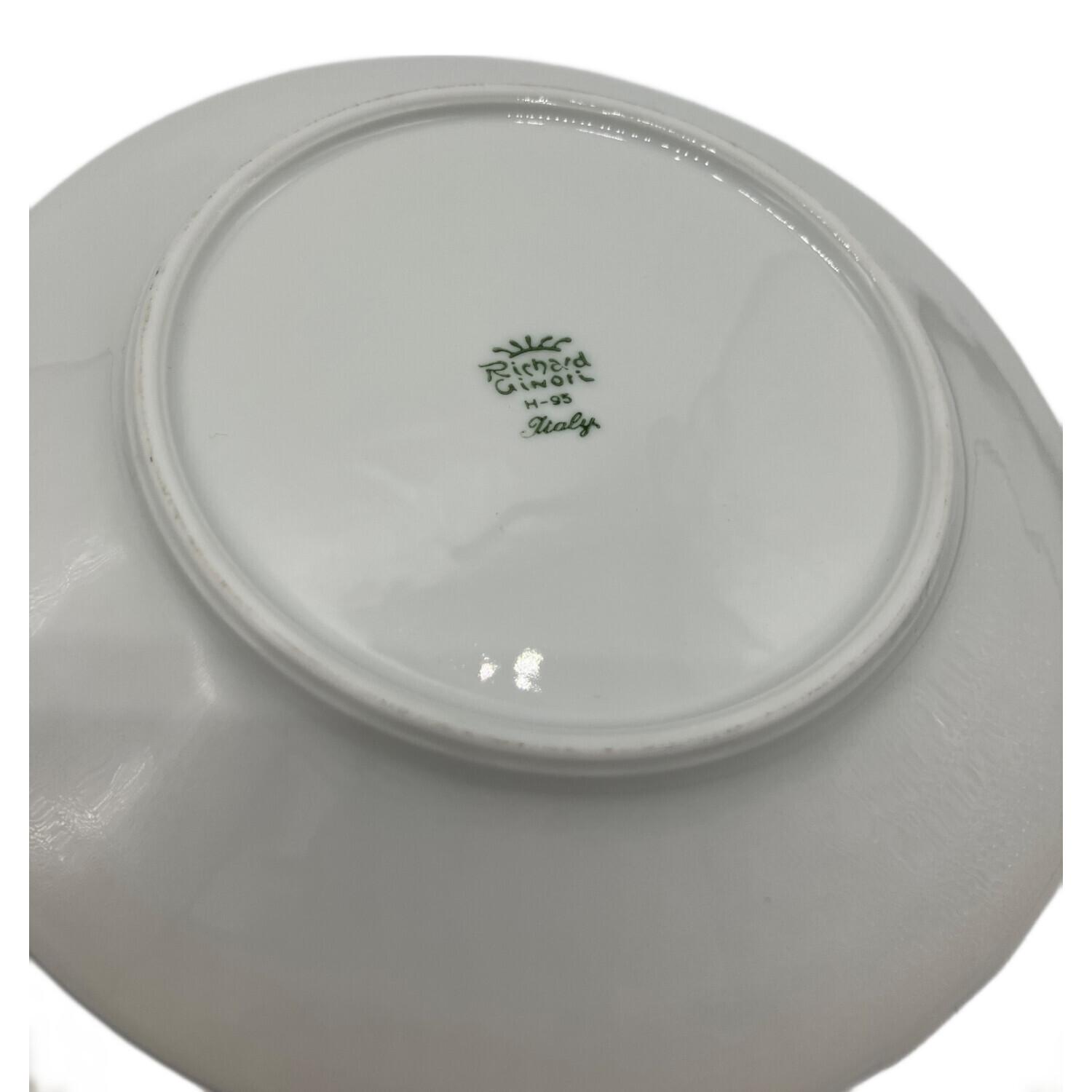 リチャードジノリ　ベッキオレバント　ベッキオフィオーリ　クリーマー (M) リチャードジノリ ホワイトベッキオ 20㎝ 19.5㎝ 5枚セット PJ44