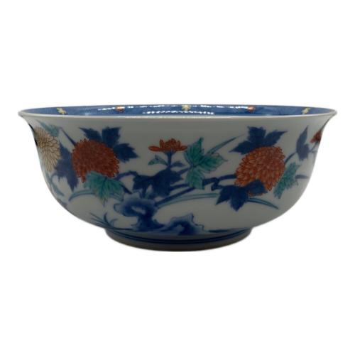 十二代今泉今右衛門 (ジュウニダイイマイズミイマエモン) 錦岩花絵菓子器