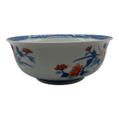 十二代今泉今右衛門 (ジュウニダイイマイズミイマエモン) 錦岩花絵菓子器