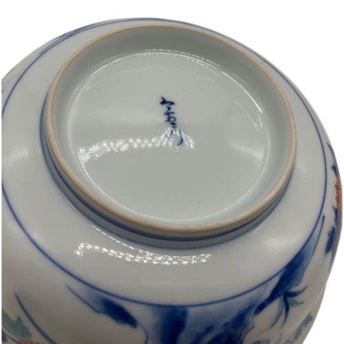 十二代今泉今右衛門 (ジュウニダイイマイズミイマエモン) 錦岩花絵菓子器