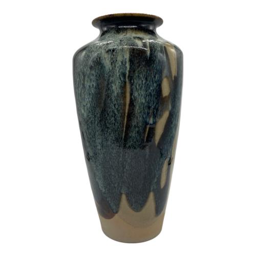 清水六兵衛 四方花瓶 共箱・ウコン布付