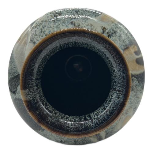 清水六兵衛 四方花瓶 共箱・ウコン布付