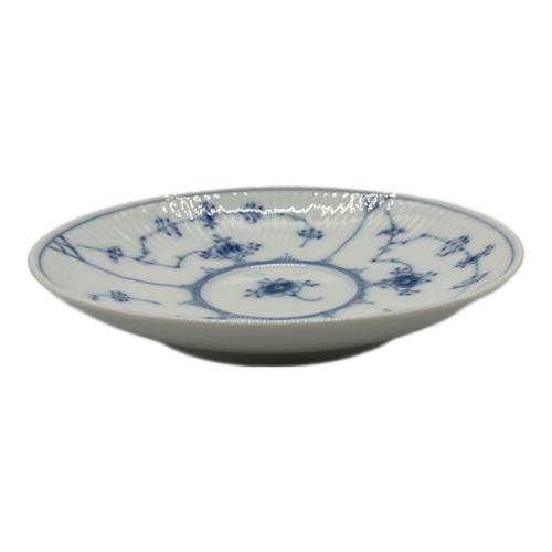 ROYAL COPENHAGEN (ロイヤル・コペンハーゲン) ティーカップ&ソーサー 付着有 ブルーフルーテッド・プレイン