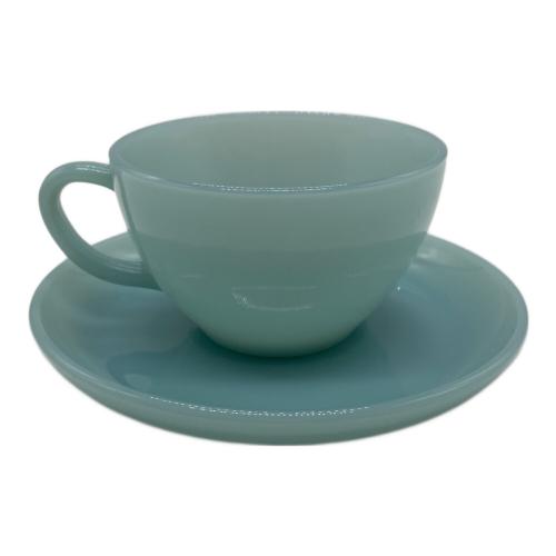 Fire King (ファイヤーキング) カップ&ソーサー ブルー