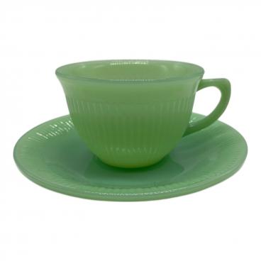 ファイヤーキング　ダイナソー　セット販売 Fire King ジェダイ Jade-ite セントデニス・カップ＆ソーサー