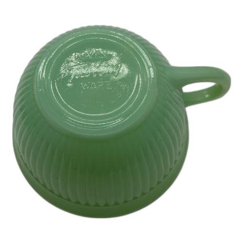 ファイヤーキング Fire King ジェダイ グリースジャー グリースジャー ジェダイ チューリップ柄金属ふた 1940～1950