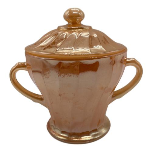 Fire King (ファイヤーキング) シュガーポット&クリーマー ピーチラスター ANCHORHOCKING