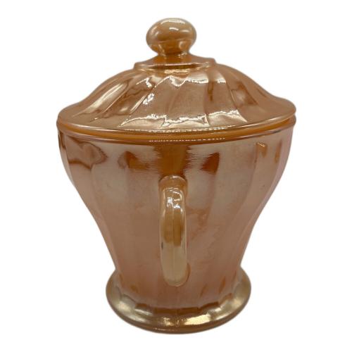 Fire King (ファイヤーキング) シュガーポット&クリーマー ピーチラスター ANCHORHOCKING