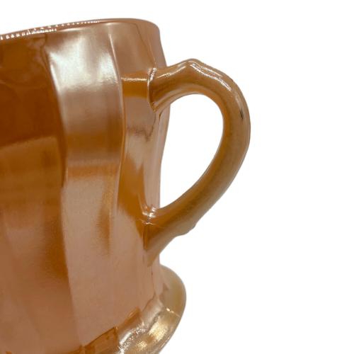 Fire King (ファイヤーキング) シュガーポット&クリーマー ピーチラスター ANCHORHOCKING