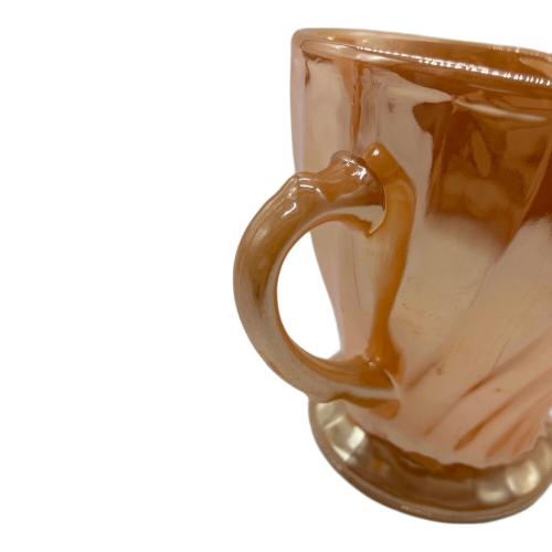 Fire King (ファイヤーキング) シュガーポット&クリーマー ピーチラスター ANCHORHOCKING