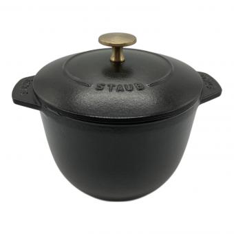 Staub (ストウブ) ラ・ココット de GOHAN ブラック 16cm