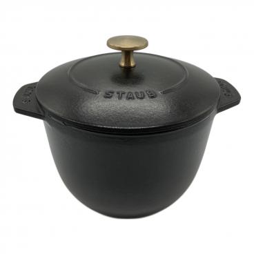 Staub (ストウブ) 両手鍋 ブラック 1102225 ピコ ココット ラウンド