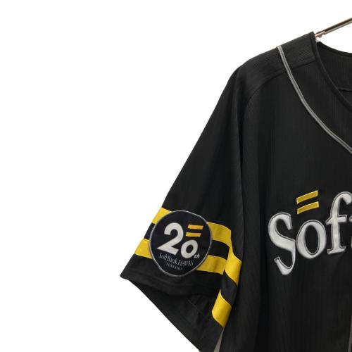 福岡ソフトバンクホークス (フクオカソフトバンクホークス) 応援グッズ SIZE 2XL ブラック Majestic社製 ユニフォーム 山川 #5