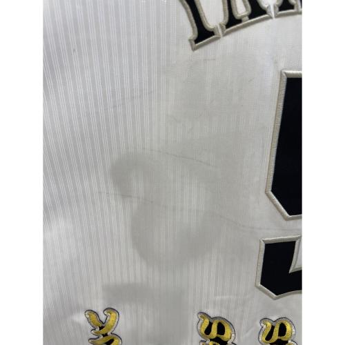 福岡ソフトバンクホークス (フクオカソフトバンクホークス) 応援グッズ SIZE 2XL ホワイト×ブラック Majestic社製 刺繍入 ユニフォーム 山川 #5