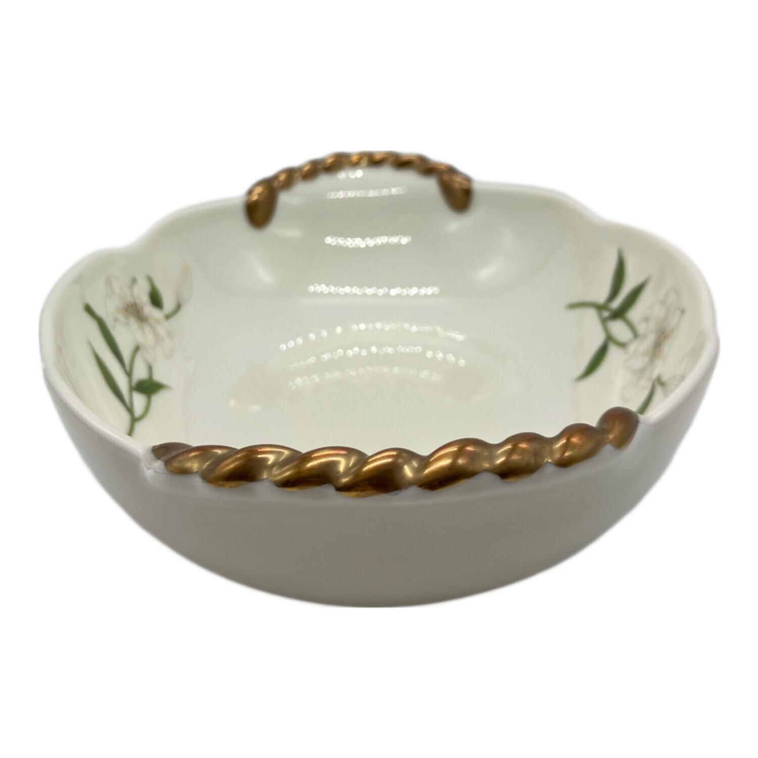 深川製磁 (フカガワセイジ) 深皿 手付バスケット 君島一郎コラボ